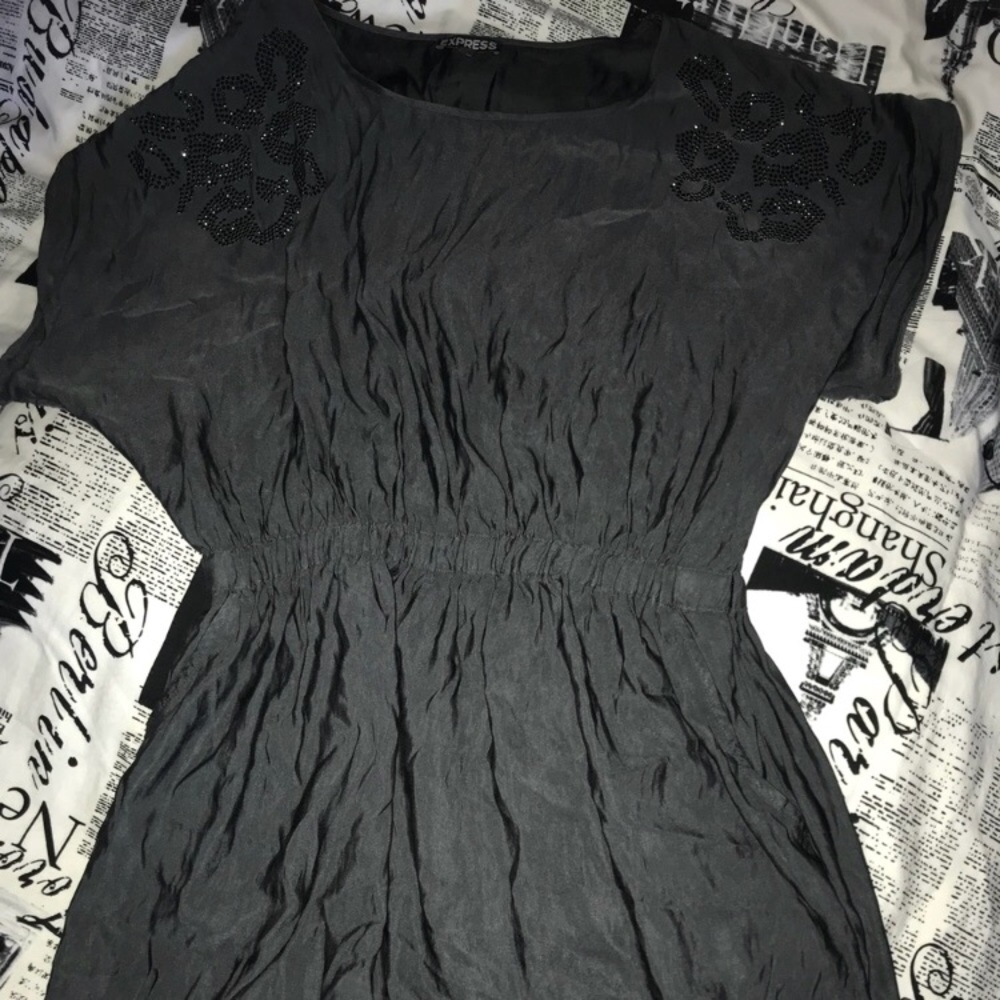 EXPRESS DRESS w/ embellished shoulders